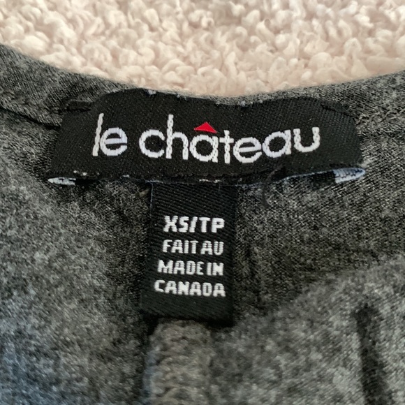 Le Chateau charcoal black tank top. - Picture 3 of 9